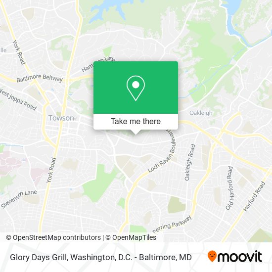 Glory Days Grill map