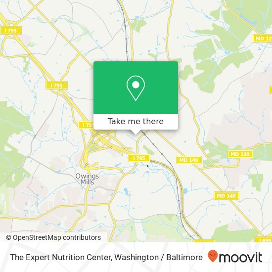 The Expert Nutrition Center map