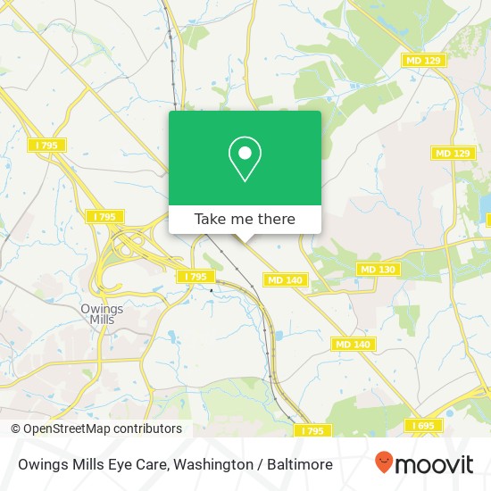 Mapa de Owings Mills Eye Care