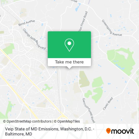 Veip State of MD Emissions map
