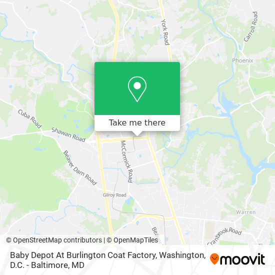 Mapa de Baby Depot At Burlington Coat Factory