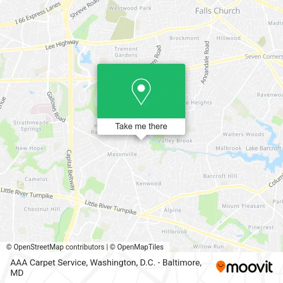 Mapa de AAA Carpet Service