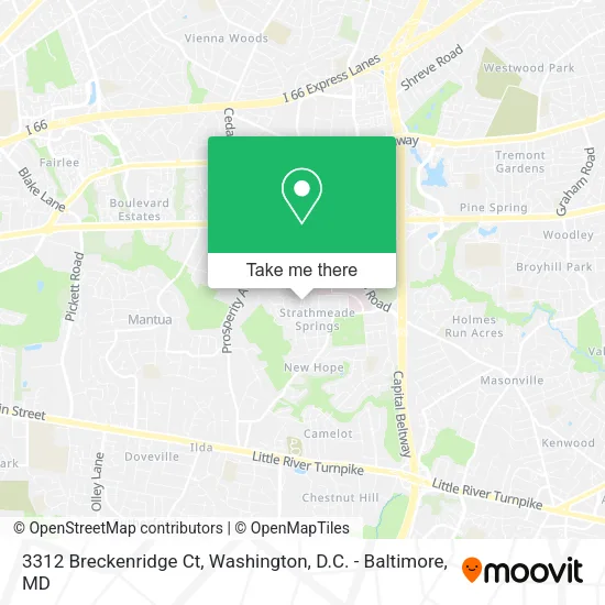 Mapa de 3312 Breckenridge Ct
