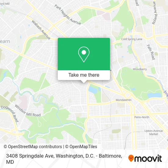 3408 Springdale Ave map