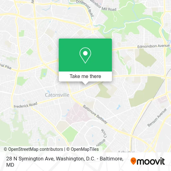 28 N Symington Ave map