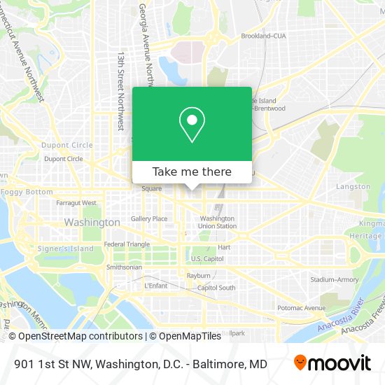 901 1st St NW map