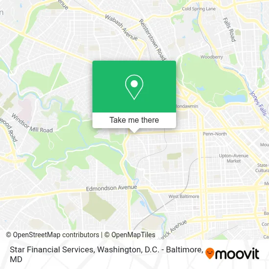 Star Financial Services map