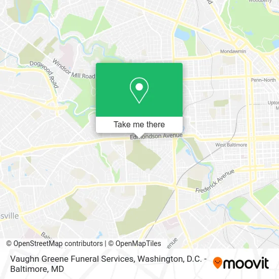 Vaughn Greene Funeral Services map