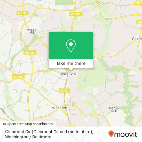 Glenmont Cir (Glenmont Cir and randolph rd), Silver Spring, MD 20902 map