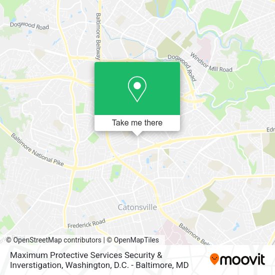 Maximum Protective Services Security & Inverstigation map