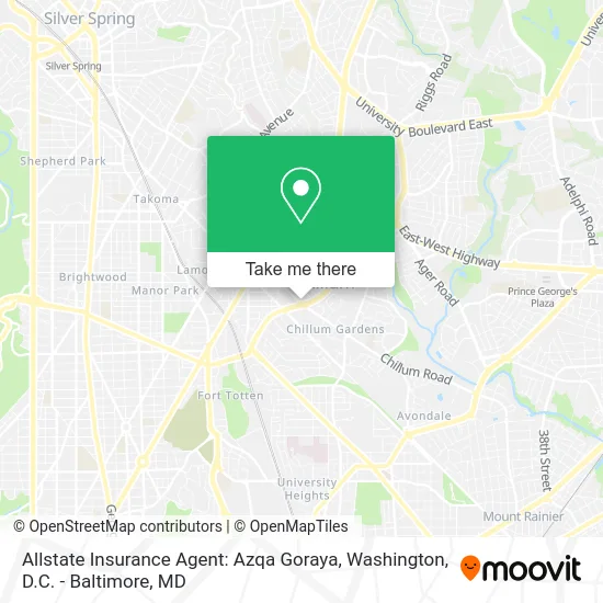 Allstate Insurance Agent: Azqa Goraya map