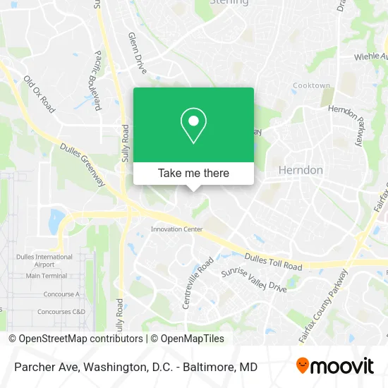 Parcher Ave map