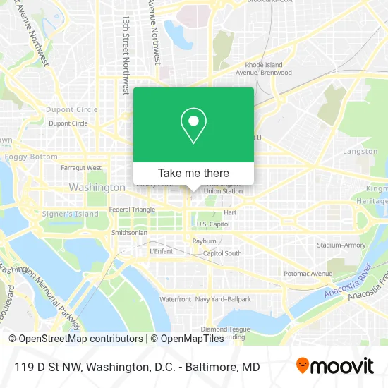 119 D St NW map