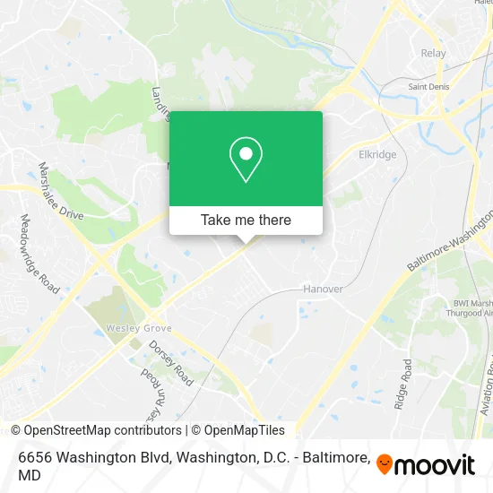 Mapa de 6656 Washington Blvd