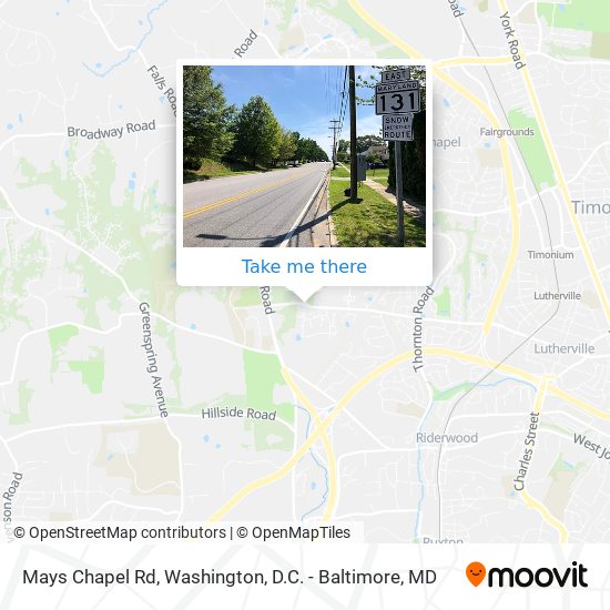 Mays Chapel Rd map