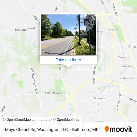 Mays Chapel Rd map
