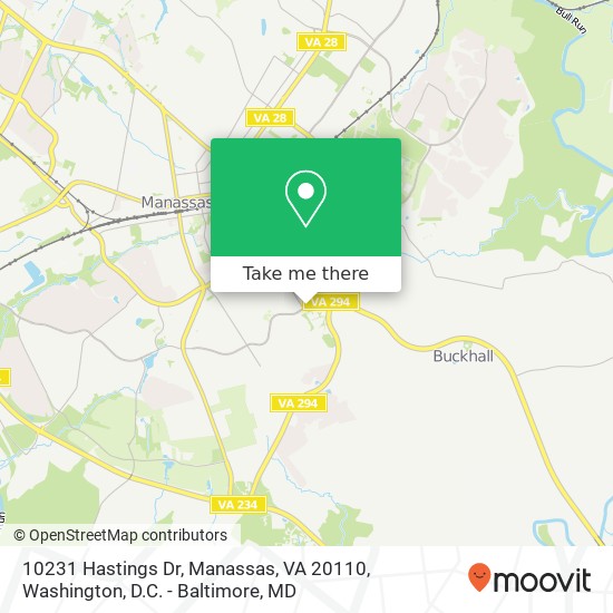 10231 Hastings Dr, Manassas, VA 20110 map