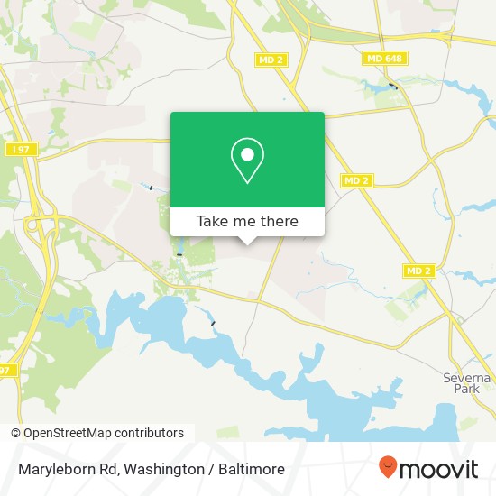 Mapa de Maryleborn Rd, Severna Park (SEVERNA PARK), MD 21146