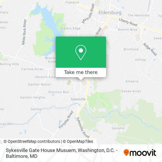 Sykesville Gate House Musuem map