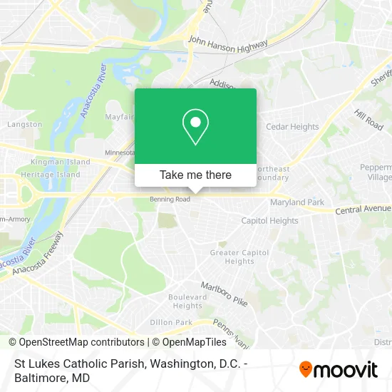 Mapa de St Lukes Catholic Parish
