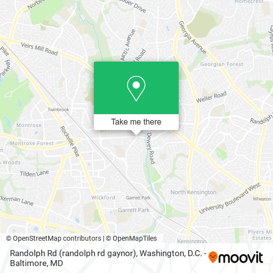 Randolph Rd (randolph rd gaynor) map