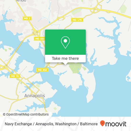 Mapa de Navy Exchange / Annapolis