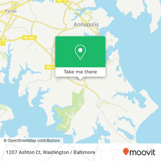 1207 Ashton Ct, Annapolis, MD 21403 map