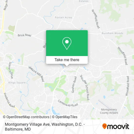 Montgomery Village Ave map