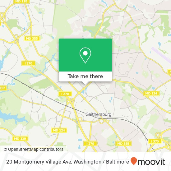 20 Montgomery Village Ave, Gaithersburg, MD 20879 map