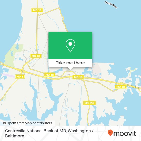 Centreville National Bank of MD, 300 Castle Marina Rd map