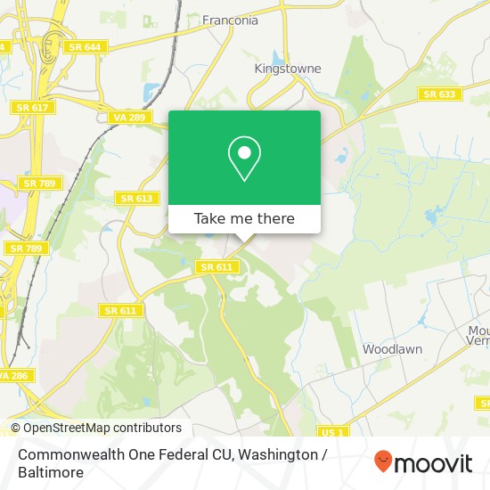 Commonwealth One Federal CU, 7701 Telegraph Rd map