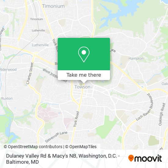 Mapa de Dulaney Valley Rd & Macy's NB