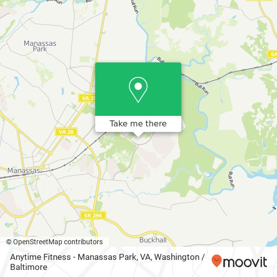 Anytime Fitness - Manassas Park, VA, 9133 Andrew Dr map