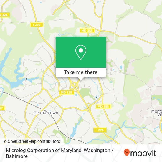 Microlog Corporation of Maryland map