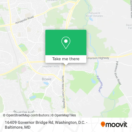 16409 Governor Bridge Rd map
