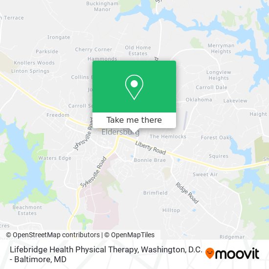 Mapa de Lifebridge Health Physical Therapy