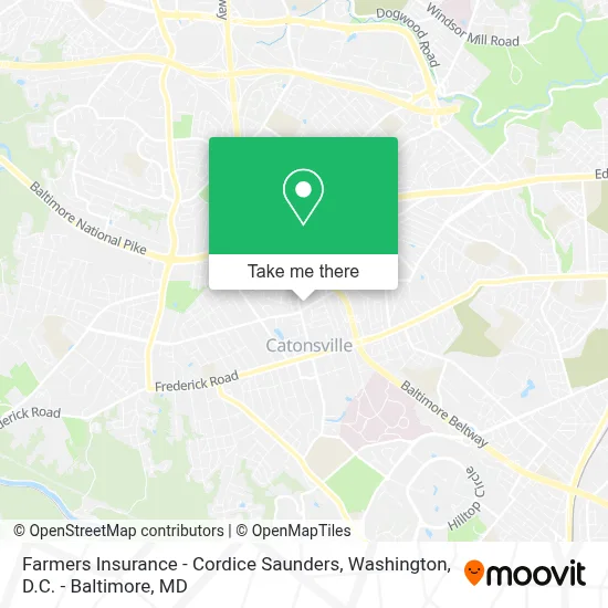 Farmers Insurance - Cordice Saunders map