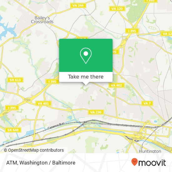 Mapa de ATM, 4320 Seminary Rd
