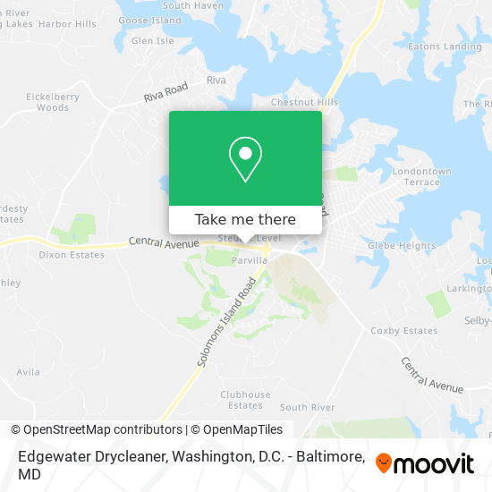 Edgewater Drycleaner map