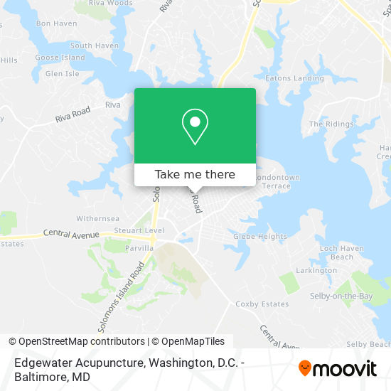 Edgewater Acupuncture map