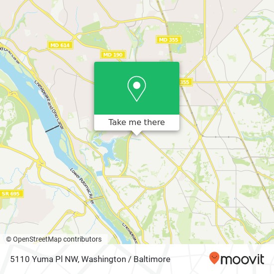 5110 Yuma Pl NW, Washington, DC 20016 map