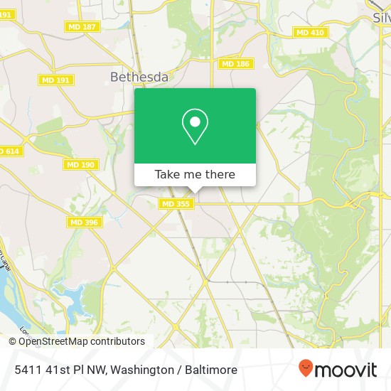 Mapa de 5411 41st Pl NW, Washington, DC 20015