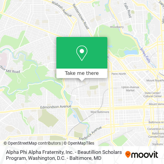 Alpha Phi Alpha Fraternity, Inc. - Beautillion Scholars Program map