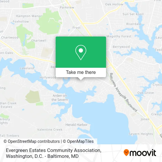 Evergreen Estates Community Association, 219 Sycamore Rd map
