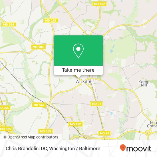 Mapa de Chris Brandolini DC, 11302 Veirs Mill Rd