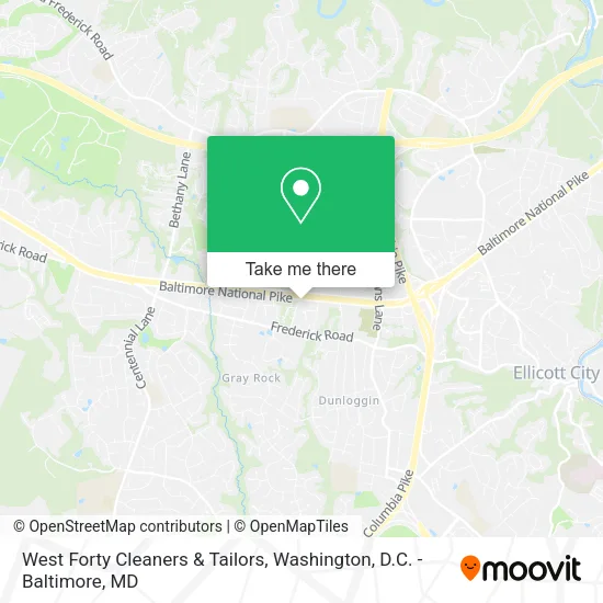 West Forty Cleaners & Tailors map