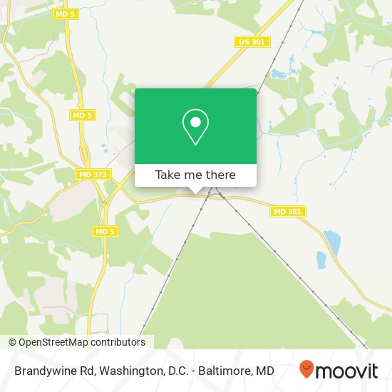 Mapa de Brandywine Rd, Brandywine, MD 20613