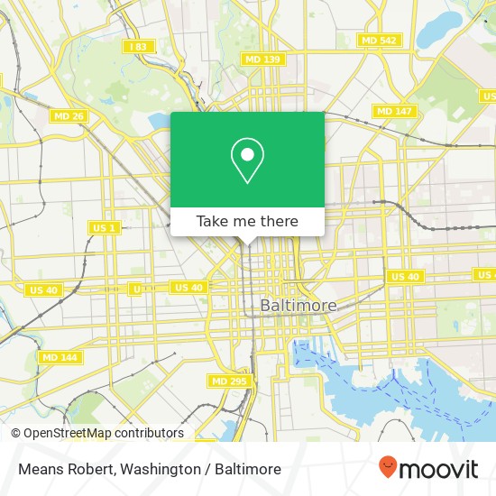 Mapa de Means Robert, 827 Linden Ave