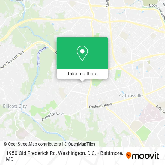 1950 Old Frederick Rd map