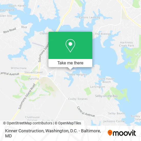 Kinner Construction map